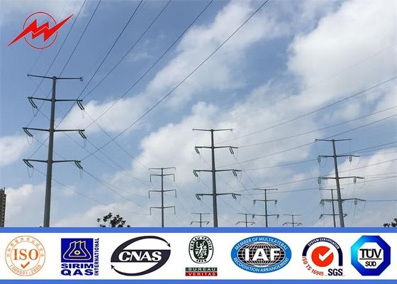 Redondo a prueba de explosiones de poste 138kv de la corriente eléctrica de las utilidades de la electricidad afilado