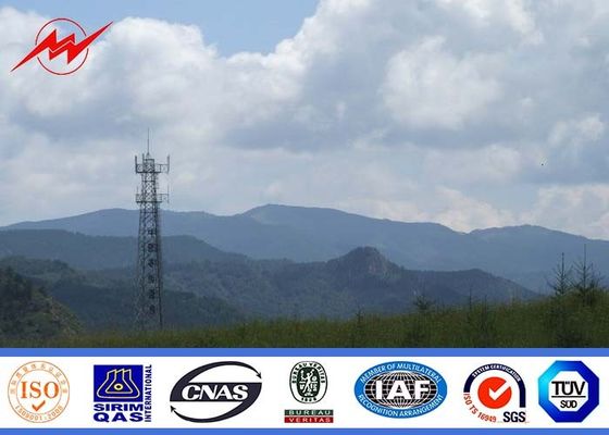 Mono torre de poste de la antena celular de acero de las telecomunicaciones para la comunicación, ISO 9001