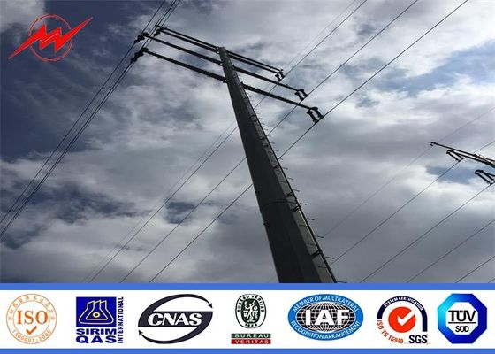 Corriente eléctrica poligonal poste para la transmisión media del voltaje 110KV