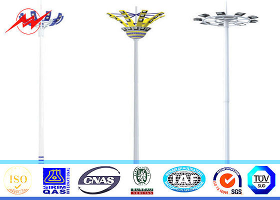 Alto palo galvanizado poste de los 30M con el torno para la iluminación del estacionamiento