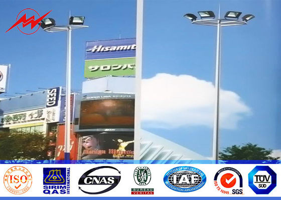 Palo redondo poste de las secciones los 22M de Differernt alto con la protección de la escalera de la plataforma de la operación