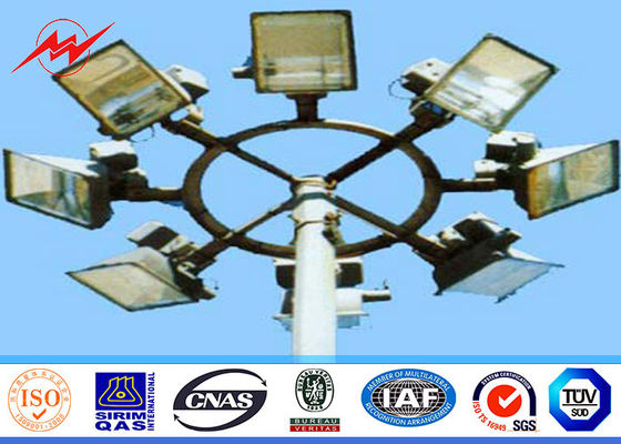 Palo redondo poste de las secciones los 22M de Differernt alto con la protección de la escalera de la plataforma de la operación