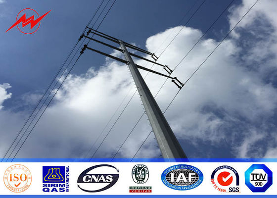 Los 40ft cónicos 138kv poste para uso general de acero para la línea eléctrica de la distribución de la transmisión