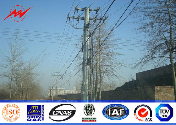 12sides los 25ft 69kv poste para uso general de acero para las estructuras de la distribución de poder con el peldaño que sube