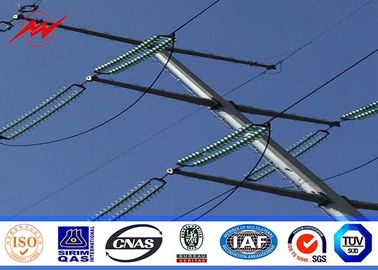material de acero de los 10M 2.5KN poste para uso general Q345 para el poder de la distribución de África Electicity con la galvanización