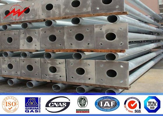 8sides los 35ft 110kv poste para uso general de acero para la línea eléctrica de la transmisión con el solo brazo