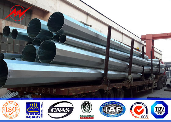 8sides los 35ft 110kv poste para uso general de acero para la línea eléctrica de la transmisión con el solo brazo