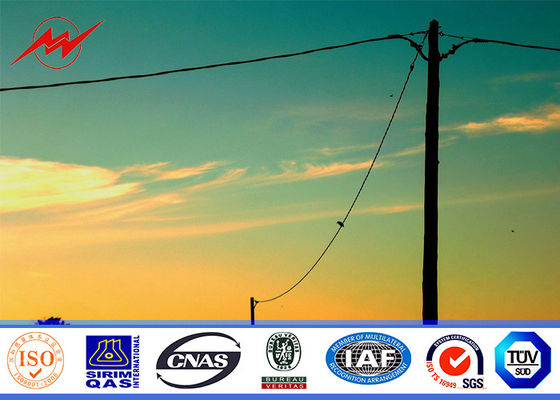 el 11.8M 50KN 6m m Thikcness poste para uso general de acero para la torre de la corriente eléctrica