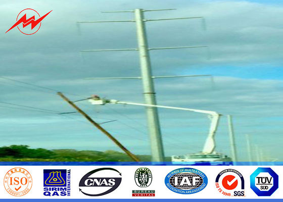 el 11.8M 50KN 6m m Thikcness poste para uso general de acero para la torre de la corriente eléctrica