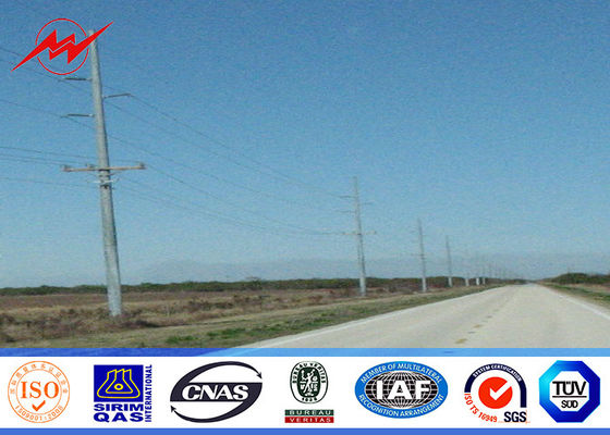 metal postes para uso general Q345 poste de acero galvanizado material del grueso de los 40ft 3KN 4m m