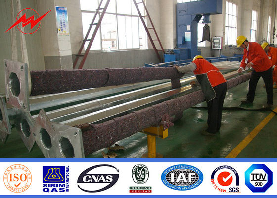 Galvanización impermeable los 9m postes ligeros solares de la inmersión caliente para la iluminación de la carretera