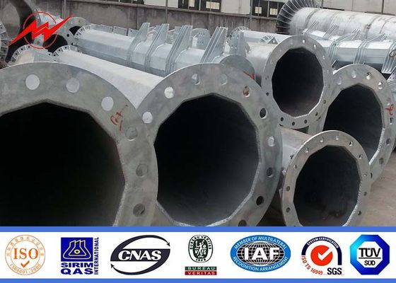 69KV la transmisión de acero galvanizada octagonal postes impermeabiliza IP65/IP54