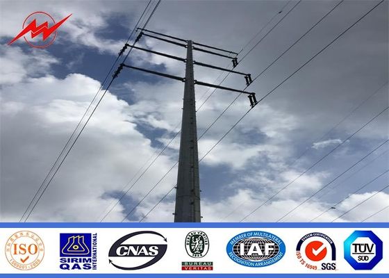 línea de transmisión galvanizada voltaje medio 132KV moho anti los 3-15m de poste