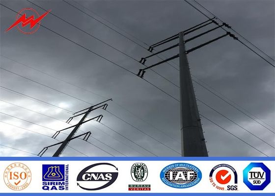 línea de transmisión galvanizada voltaje medio 132KV moho anti los 3-15m de poste