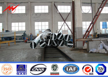 aprobado de acero galvanizado eléctrico de poste del circuito doble octagonal