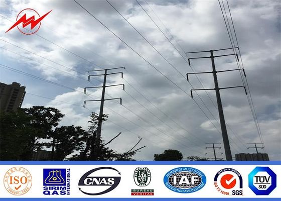 Grueso de acero galvanizado a prueba de choques de las utilidades Q345 postes para uso general 3m m de la electricidad