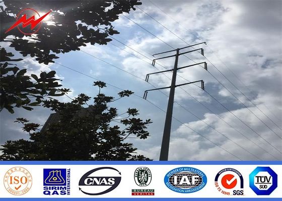 Grueso de acero galvanizado a prueba de choques de las utilidades Q345 postes para uso general 3m m de la electricidad