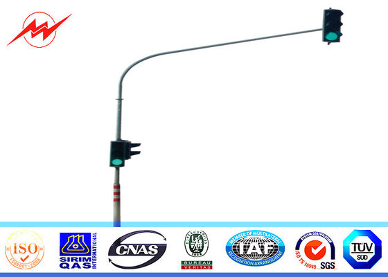 grueso galvanizado solo soporte de poste ligero 3m m de calle del tráfico de los 6m