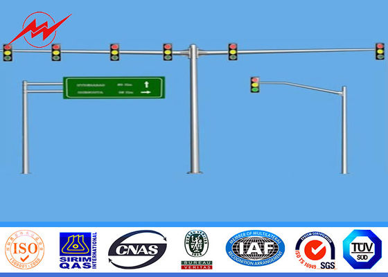 grueso galvanizado solo soporte de poste ligero 3m m de calle del tráfico de los 6m