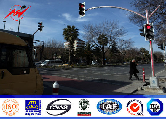 grueso galvanizado solo soporte de poste ligero 3m m de calle del tráfico de los 6m