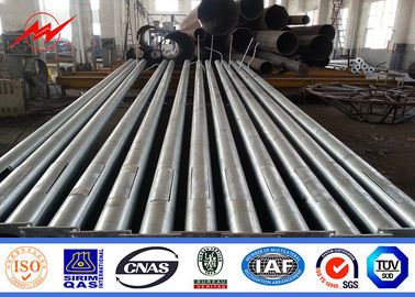 Calle tubular poste ligero del borde de la carretera de 69KV el 11m con la bandera del anuncio