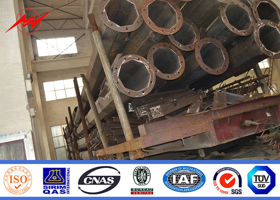 Polvo al aire libre de postes ligeros de calle de HDG12m que cubre 15 años de tiempo de la garantía