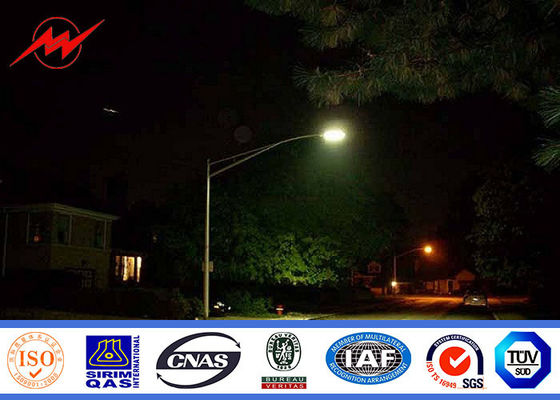 el panel solar al aire libre octagonal de postes de iluminación del grueso de la altura 3m m del 12m para la calle