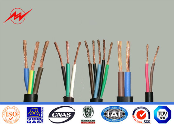 blanco rojo del cable del Pvc de los alambres eléctricos y de los cables del conductor de la aleación de aluminio 750v