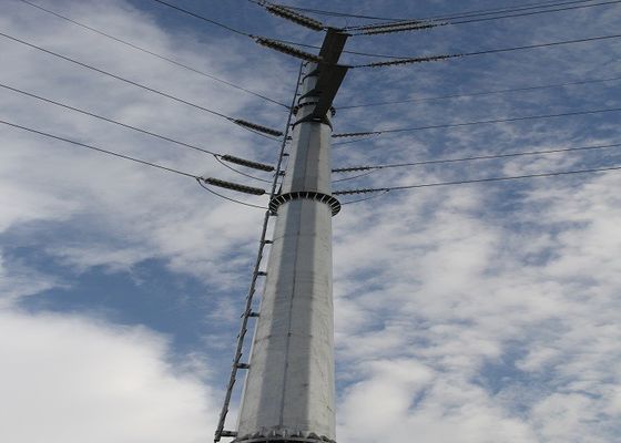Corriente eléctrica poste postes ligeros de acero del CCTV del solo brazo de encargo