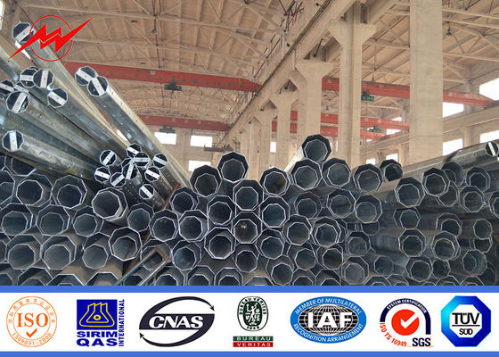 África 10m 500 Dan Electric Power poste postes para uso general de acero pulveriza la capa