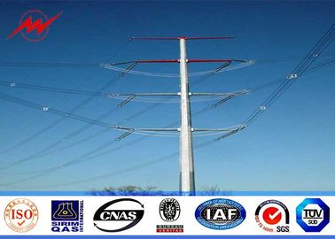 Polvo de acero galvanizado por inmersión en caliente de 60 pies de longitud 70 pies 90 pies para distribución de electricidad