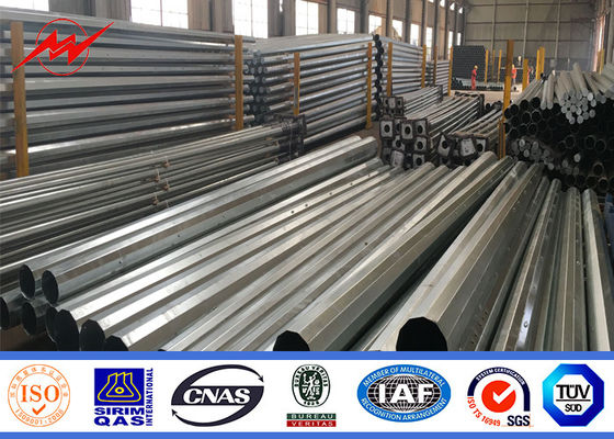 Betún africano poder de acero galvanizado circuito poste del doble de 20 M 10 kilovoltios - 550 kilovoltios