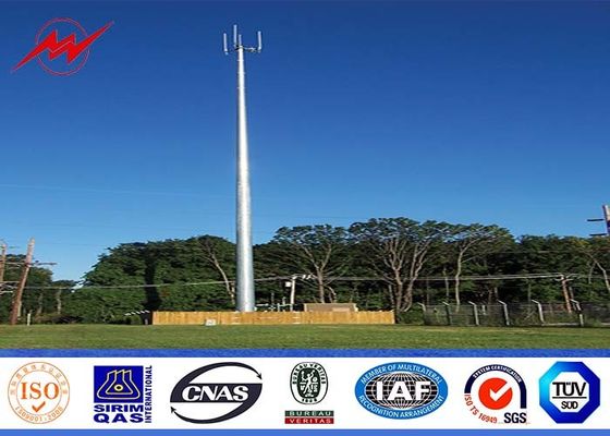 Las secciones de 90 pies tres galvanizaron la mono torre de poste redonda con el perno caminado galvanizado