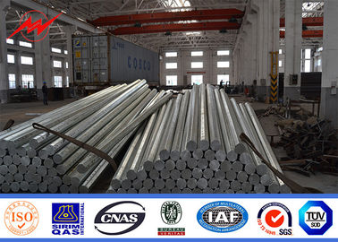 La corriente eléctrica de acero octagonal poste 10m galvanizó a poste de acero AWS D 1,1