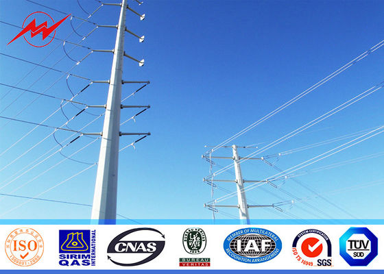 Alumbrado público eléctrico cónico postes de 8 lados con el grueso de 5m m, estilo galvanizado