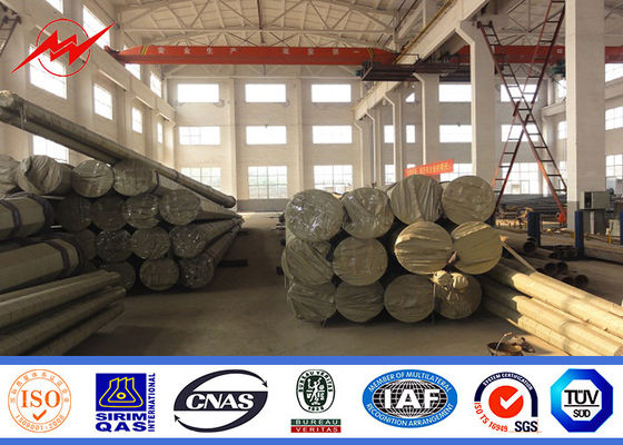 Poder de acero galvanizado circuito doble africano poste de la BV 20 M 6m m 10 kilovoltios - 550 kilovoltios