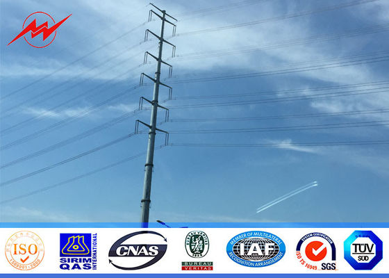 El 11.8M octagonal galvanizaron grueso de la carga 3.5m m del transporte de poste 6.5KN de la corriente eléctrica
