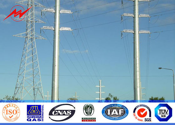 El 11.8M octagonal galvanizaron grueso de la carga 3.5m m del transporte de poste 6.5KN de la corriente eléctrica