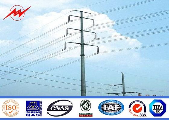 69 kilovoltios Filipinas galvanizaron poste de acero/a poste eléctrico con el brazo cruzado
