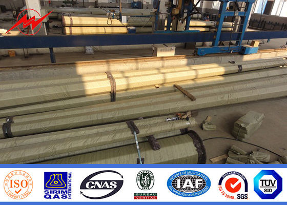 8KN exterior poste tubular de acero, fuerza de producción comercial n/mm2 de postes ligeros 355