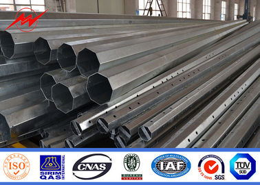 Línea poligonal afilada poste de acero tubular de la distribución