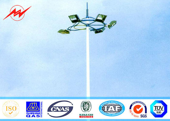 Alta aduana los 30M de poste ligero de la torre del palo del fútbol octagonal del estadio para el puerto