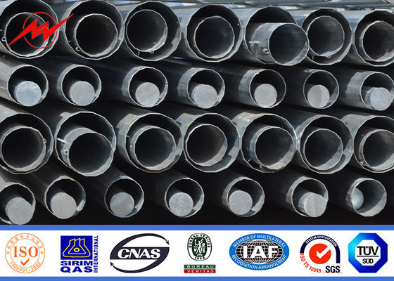 Metal de alto voltaje poste ligero de la inmersión caliente para la transmisión eléctrica, 90 pies de longitud