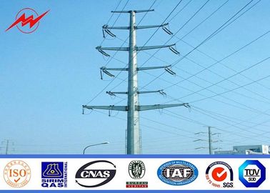 Galvanizado en caliente Q345 GR65 poste de energía eléctrica para la longevidad y la resistencia a la corrosión