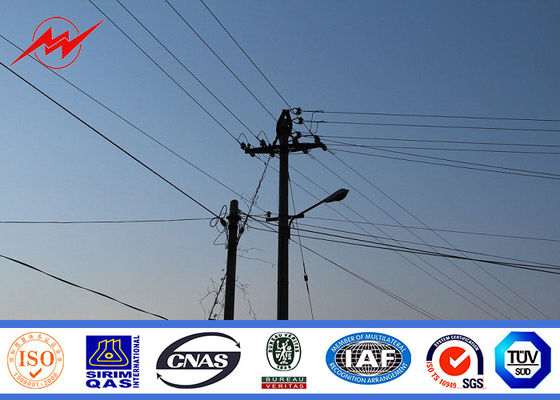 10kv - 550kv 500Dan eléctrico poste tubular de acero para la línea eléctrica de la transmisión 11kv
