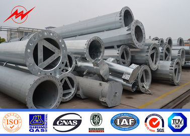 Polos tubulares de acero galvanizado de alto voltaje de 35KV con bitumen