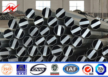 Polos tubulares de acero galvanizado de alto voltaje de 35KV con bitumen