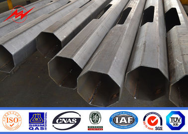 solo brazo Q235 poste ligero galvanizado poligonal de los 9m