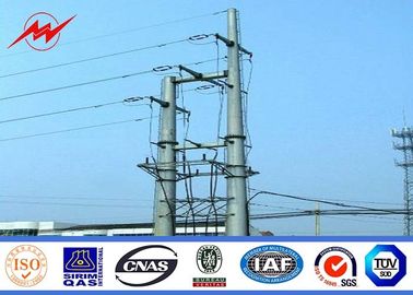 36m de redondo cónico polo de energía eléctrica 550 KV para la línea aérea de color personalizado