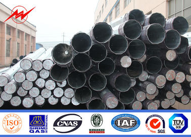 60 pies 2 secciones 5 mm 1200 kg galvanizado en caliente poste de acero eléctrico para la distribución de energía